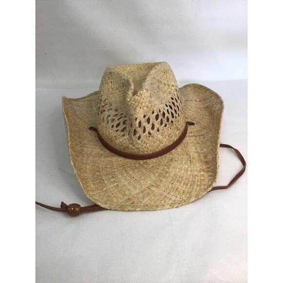 Stetson Men's Natural Shapeable Raffia Straw Cowboy Hat Size XS - Picture 1 of 8